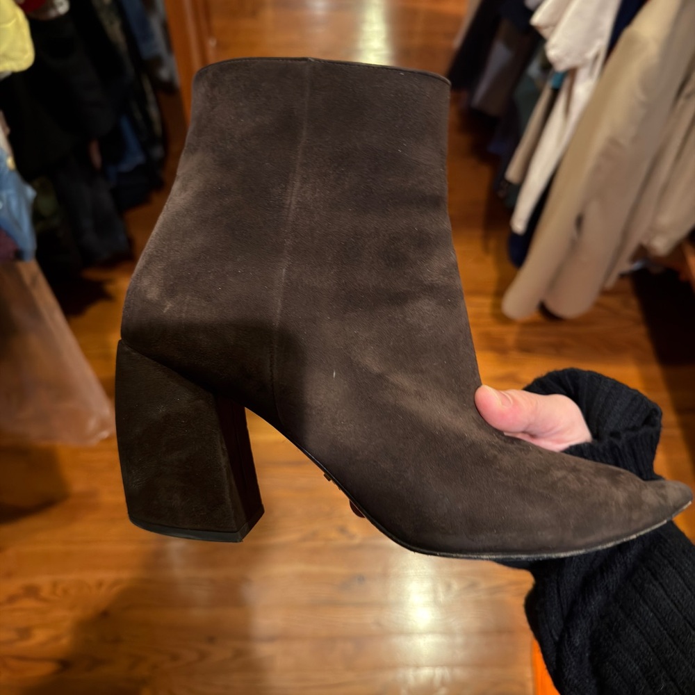 Vintage Prada Brown Ankle Boots